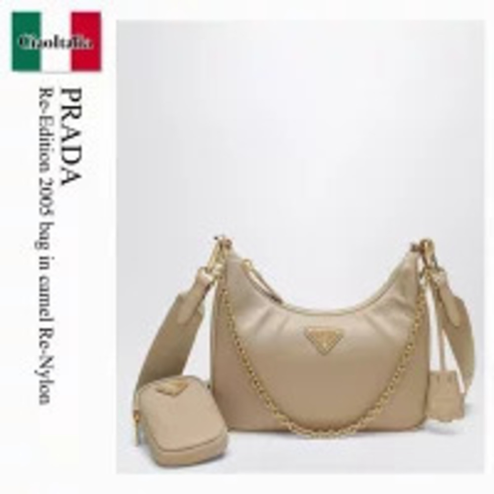 Prada Bag Re Edition Camel Brown Re Shoulder Pouch